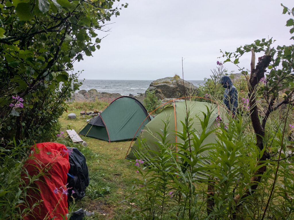 camp 0 on Lofoten Long Trall, Delp, close to the start of Matmora Trail,