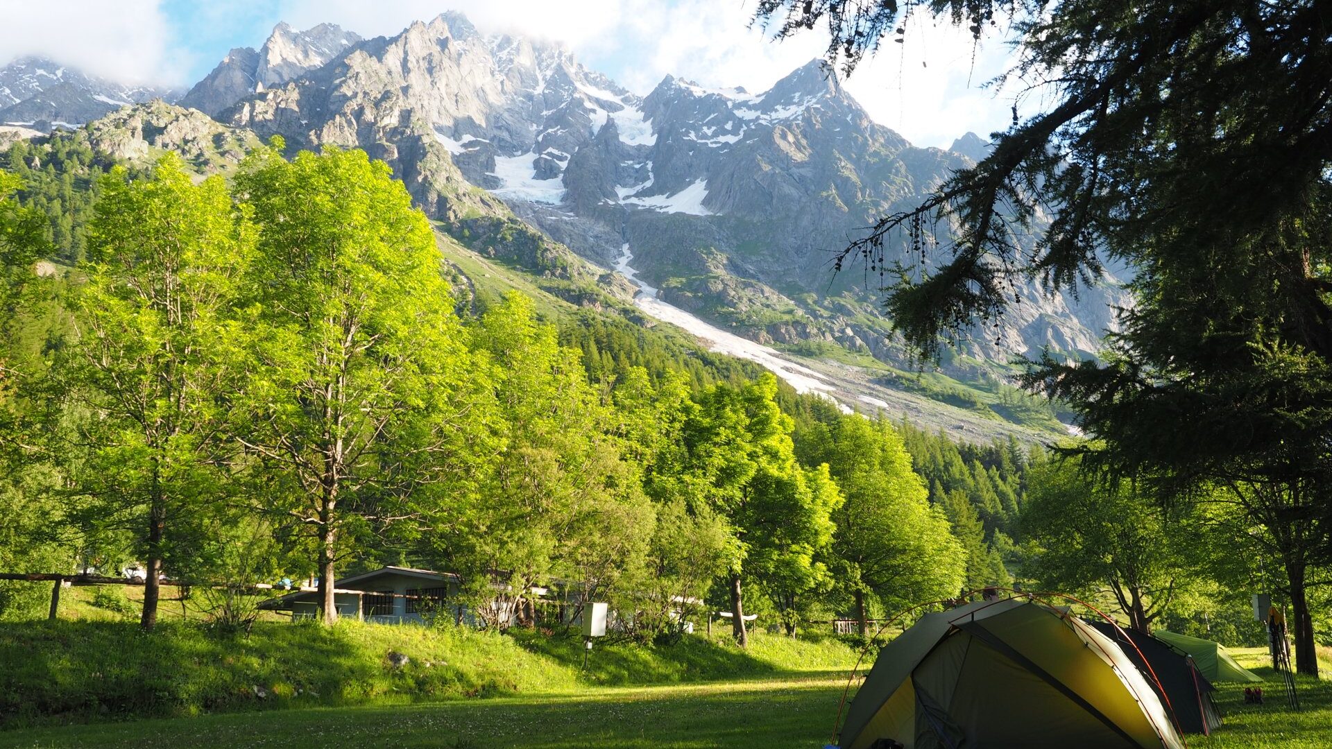 camping Tronchey, Tour du Mont Blanc,