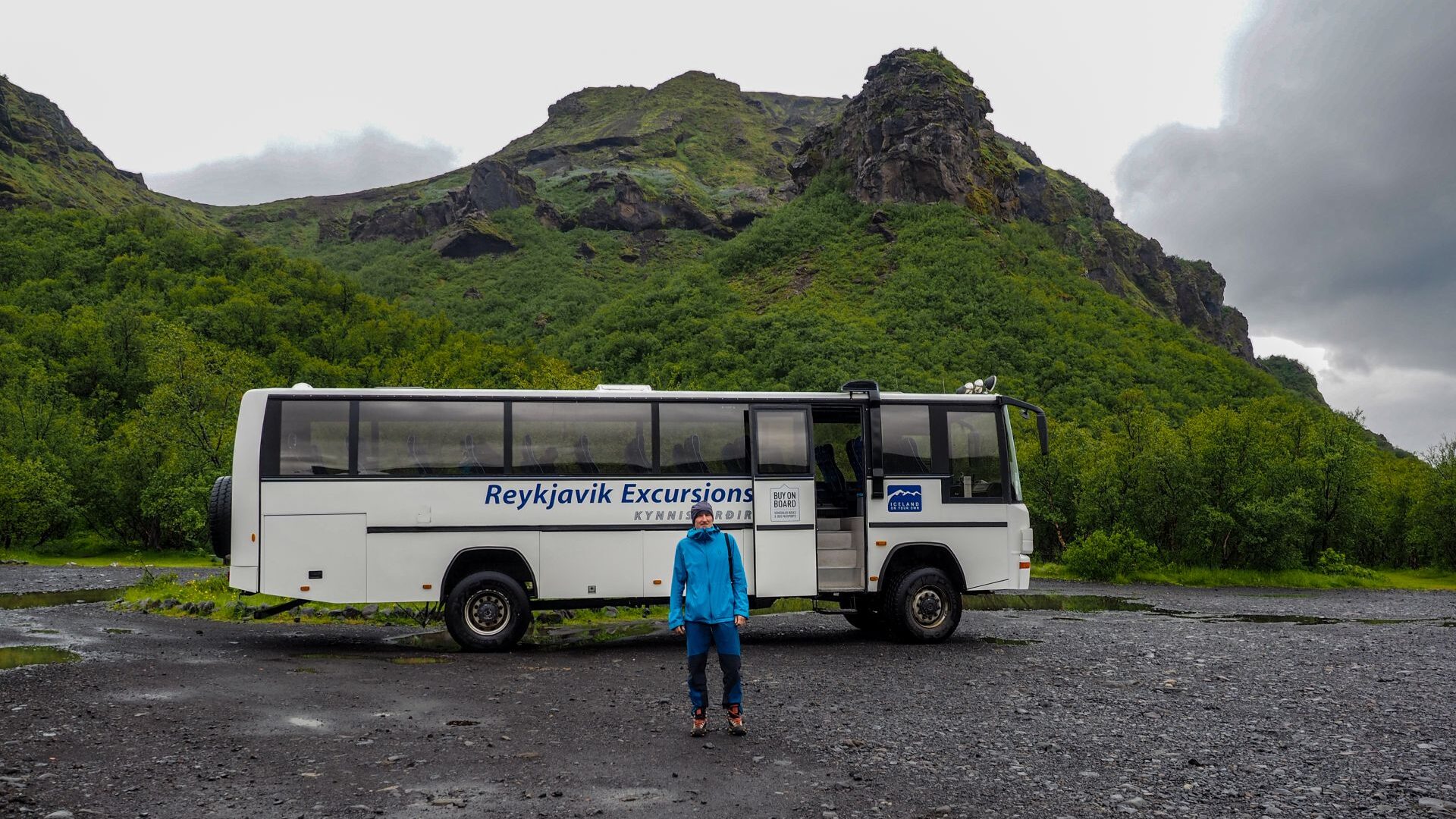 a modified Mercedes designed to cross rivers, Iceland, interior, Thorsmorck to Reykjavik