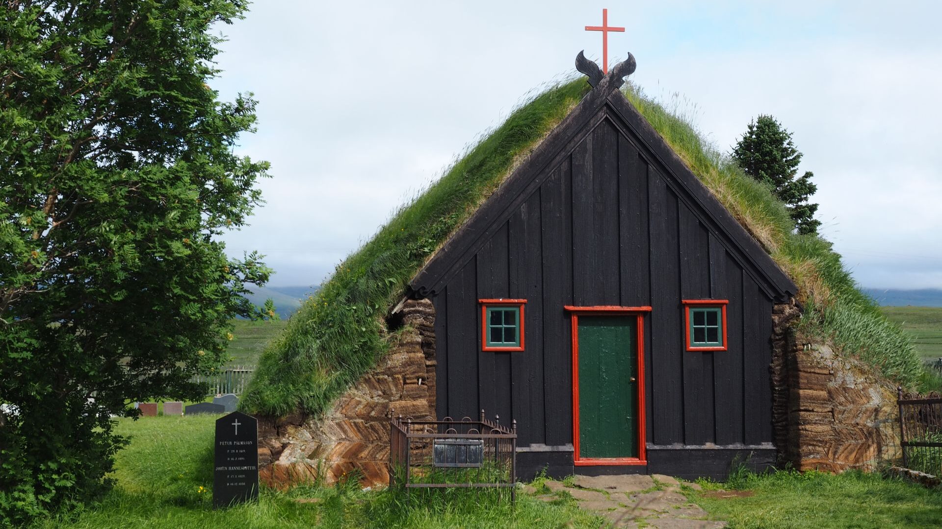 Víðimýrarkirkja, turf churche, Iceland