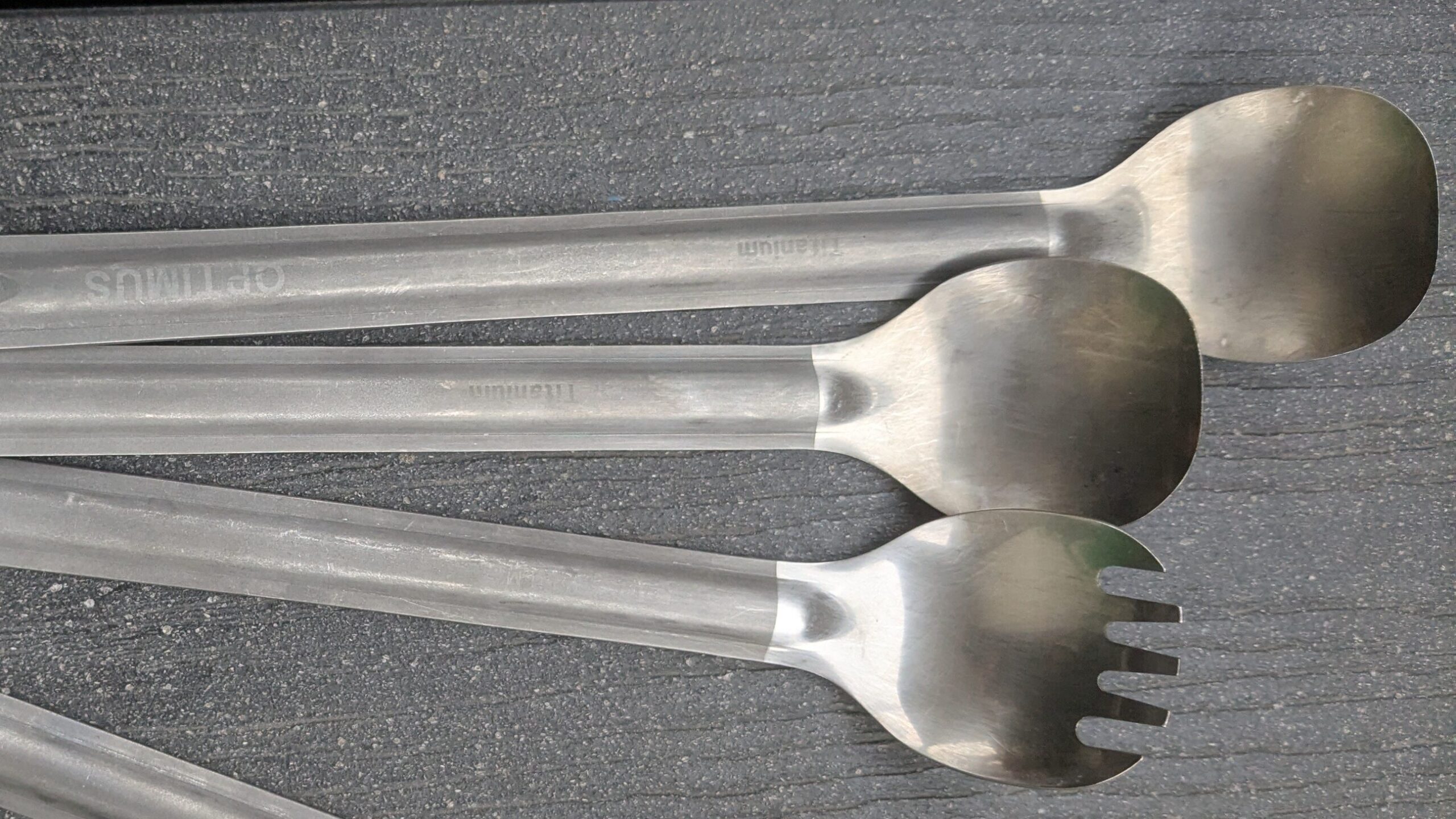 toaks long-handled titanium spoons and sporks